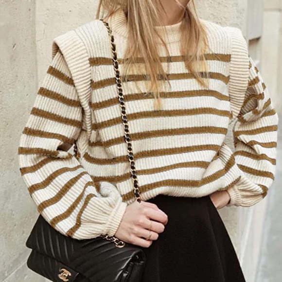 PRETTY GARDEN | Amazon Stripped Sweater - Picture 1 of 8